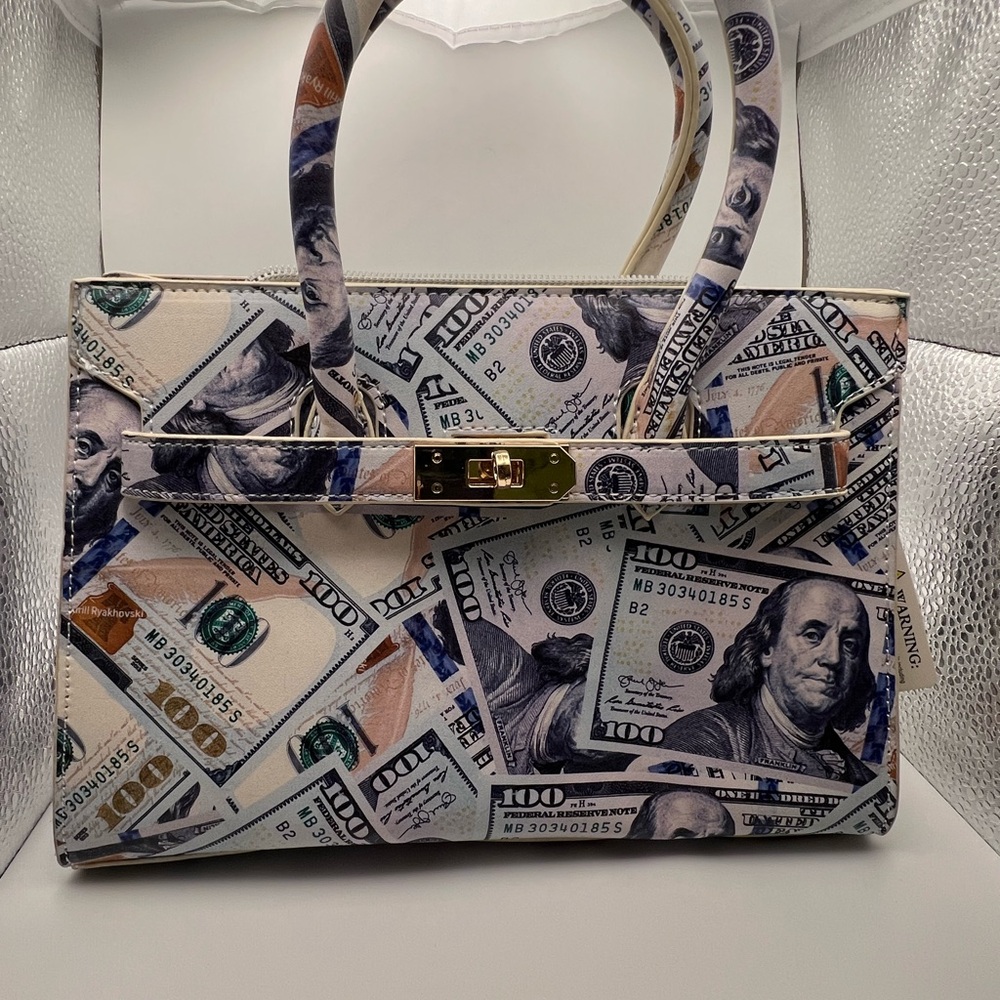 Stylish Money Print Handbag
